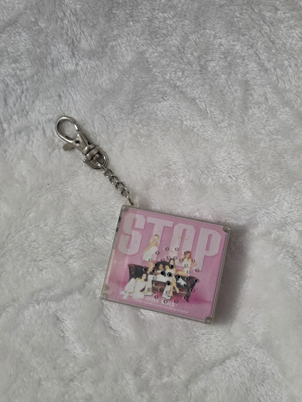 Vintage 1999 Spice Girls STOP YaBoom Official Micro CD Keychain Music Player